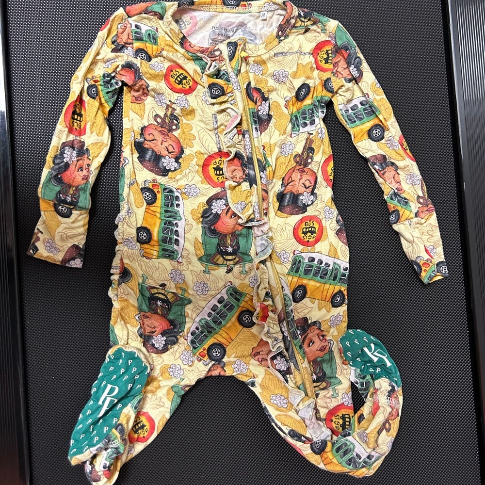 Posh Peanut 6-9mo one piece Pajamas